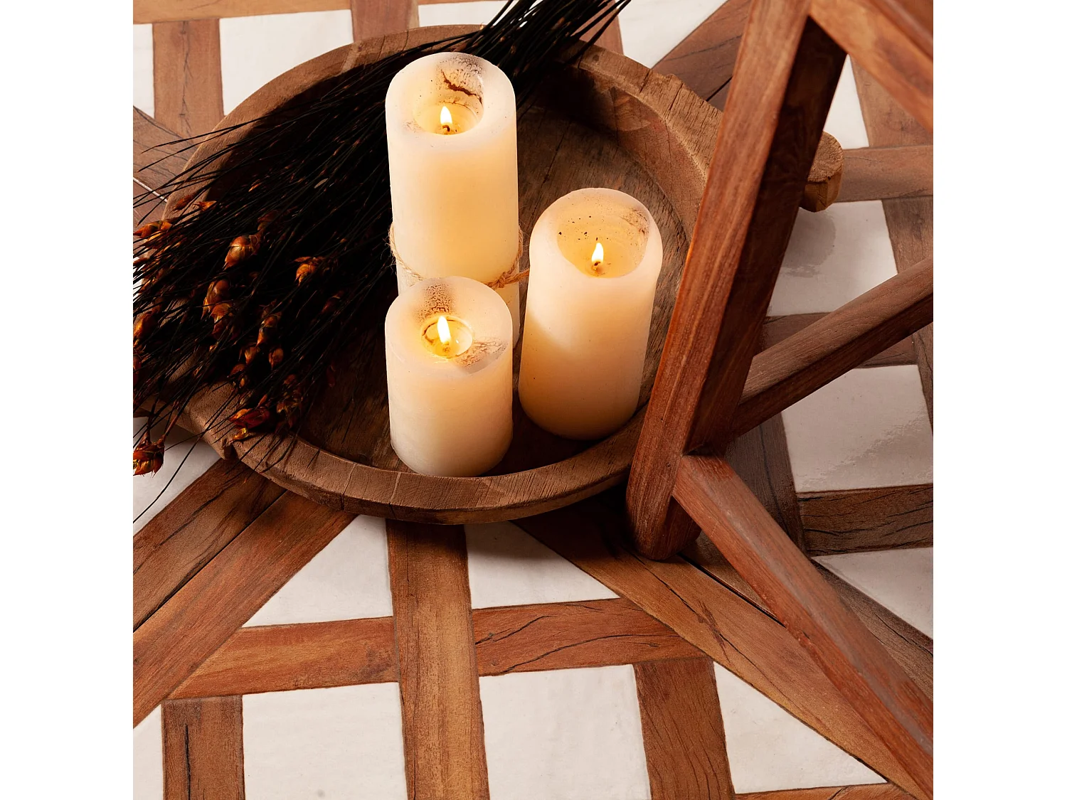 Carrelage Vintage effet Parquet Bois Pierre Blanche Versailles 45x45x0,95 cm Virelno - Sol intérieur (vendu par carton de 1 m²) - RO'MA CARRELAGE