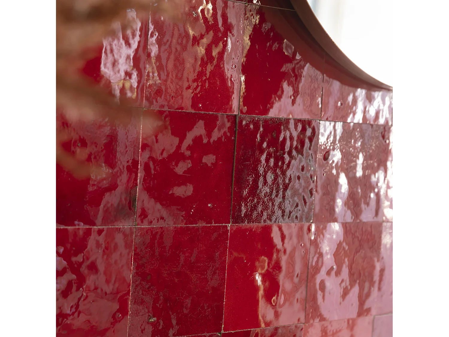 Carrelage Zellige Marocain Rouge Pétillant 10x10 cm (vendu par 1 m²) - RO'MA NATURE