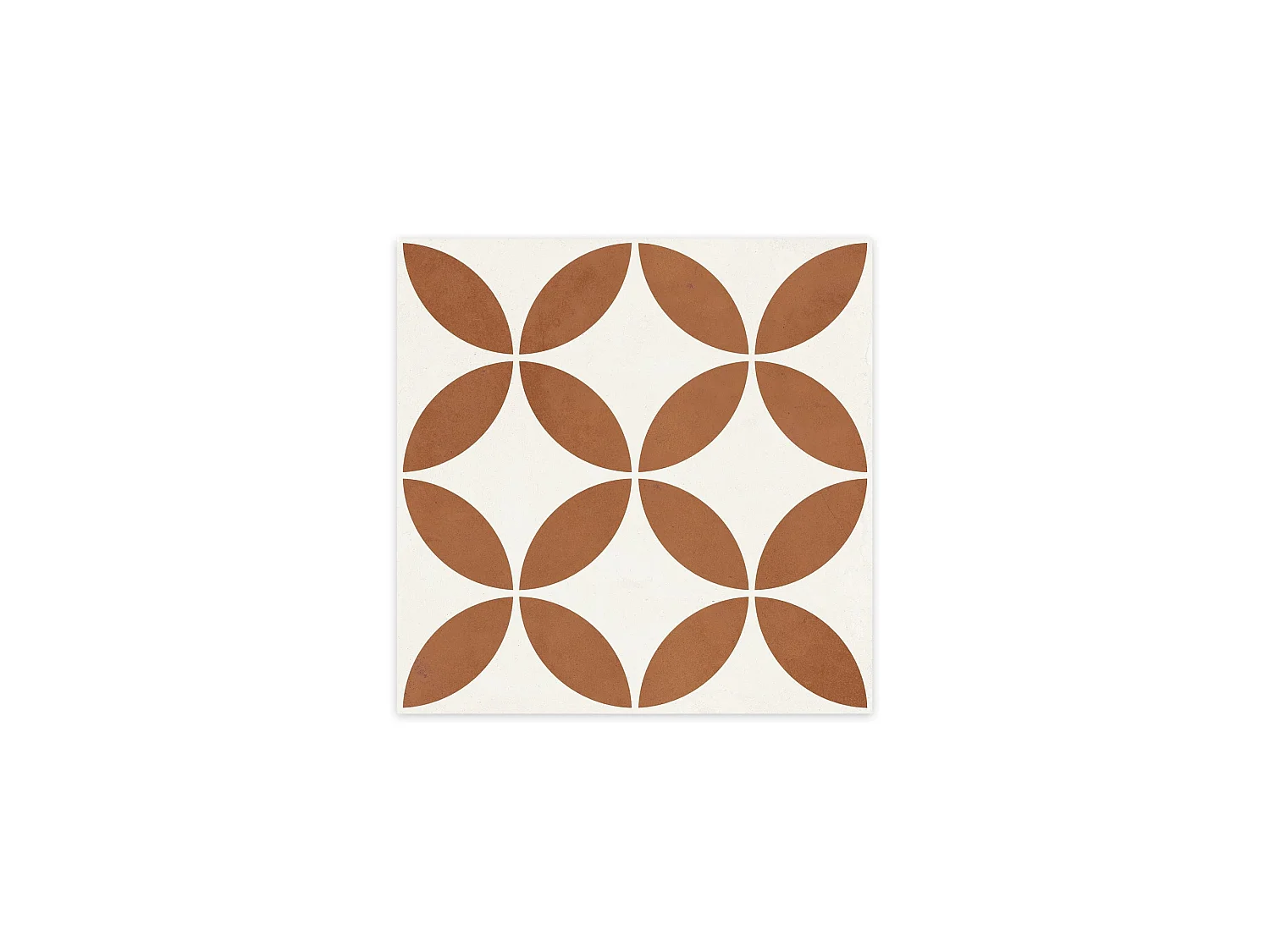 Carrelage effet Carreau ciment Axerio Terracotta 22,3x22,3x0,9 cm Savero - Sol et mur intérieur (vendu par carton de 0,65 m²) - RO'MA CARRELAGE