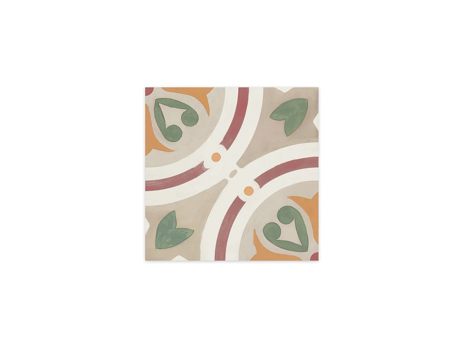 Carrelage effet Carreau ciment Saloria Greige 22,3x22,3x0,9 cm Solren - Sol et mur intérieur (vendu par carton de 0,65 m²) - RO'MA CARRELAGE