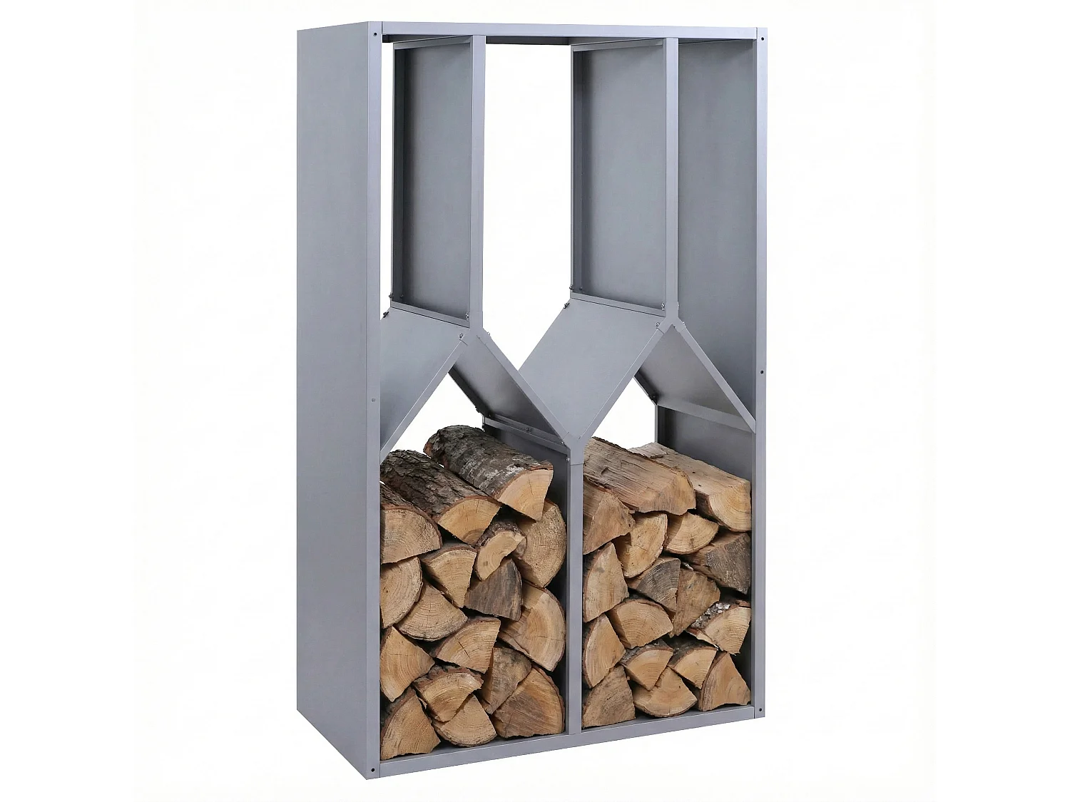 Brennholzlager MCW-P76, Grau