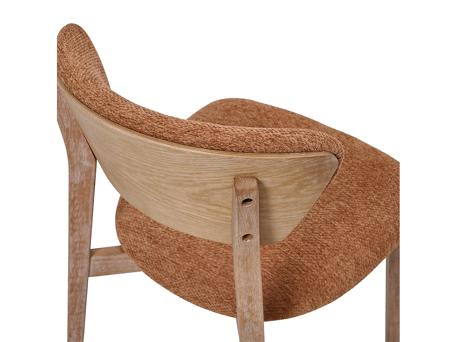 Chaise de salle à manger ANCHOR en hêtre et tissu 48x54x80 (lot de 2)