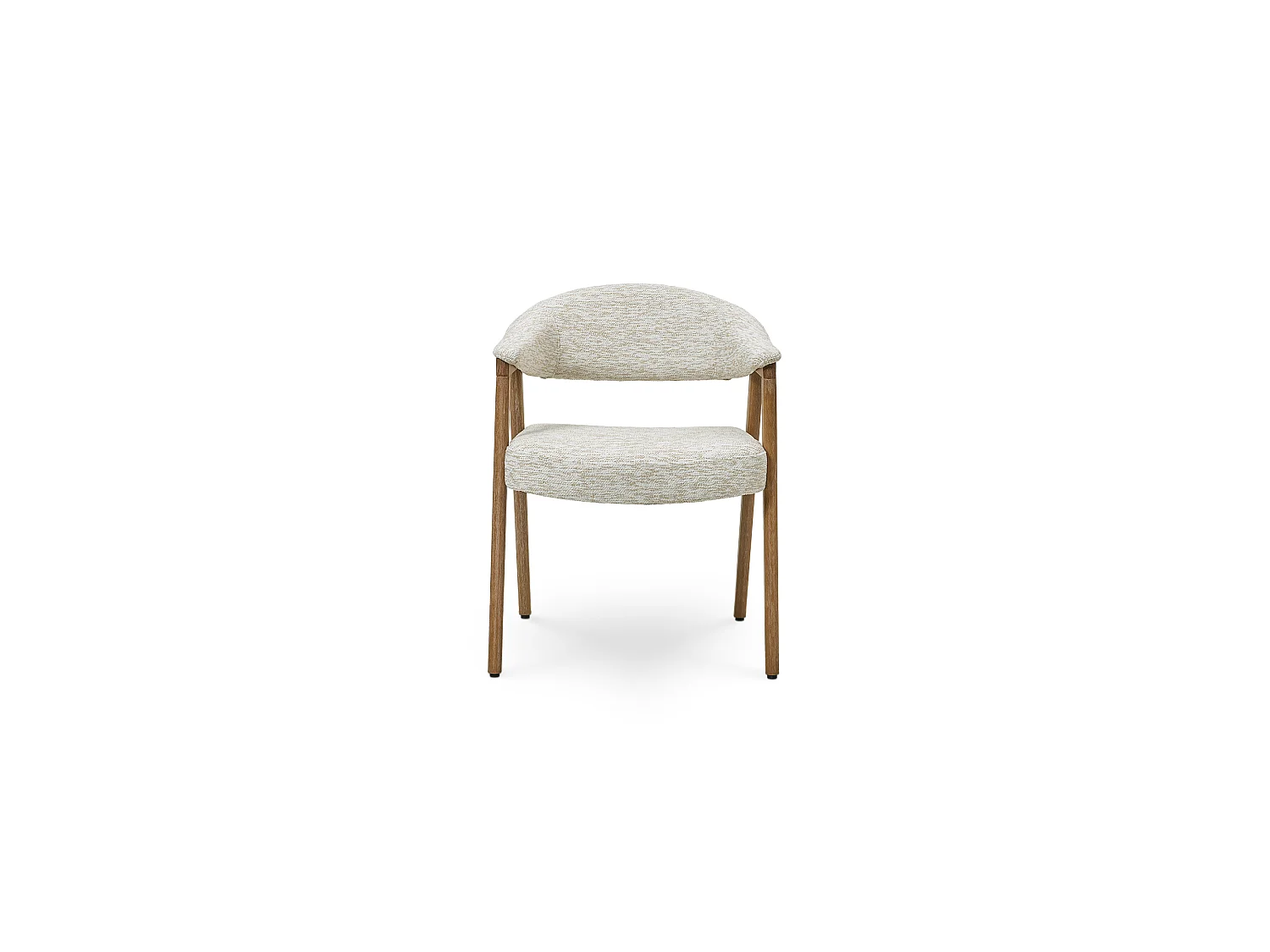 Chaise de salle à manger COMPOSE en hêtre et tissu 59x59,5x77 (lot de 2)