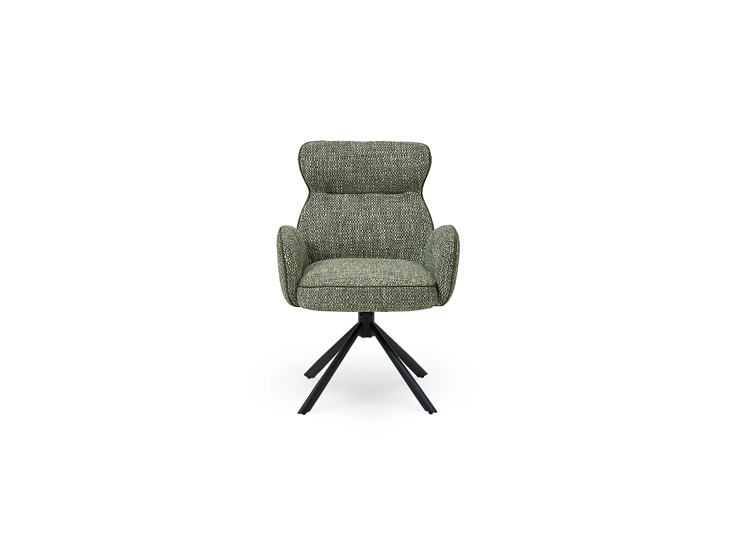 Chaise de salle à manger FOCUS en métal et tissu 63x65x90,5 (lot de 2)