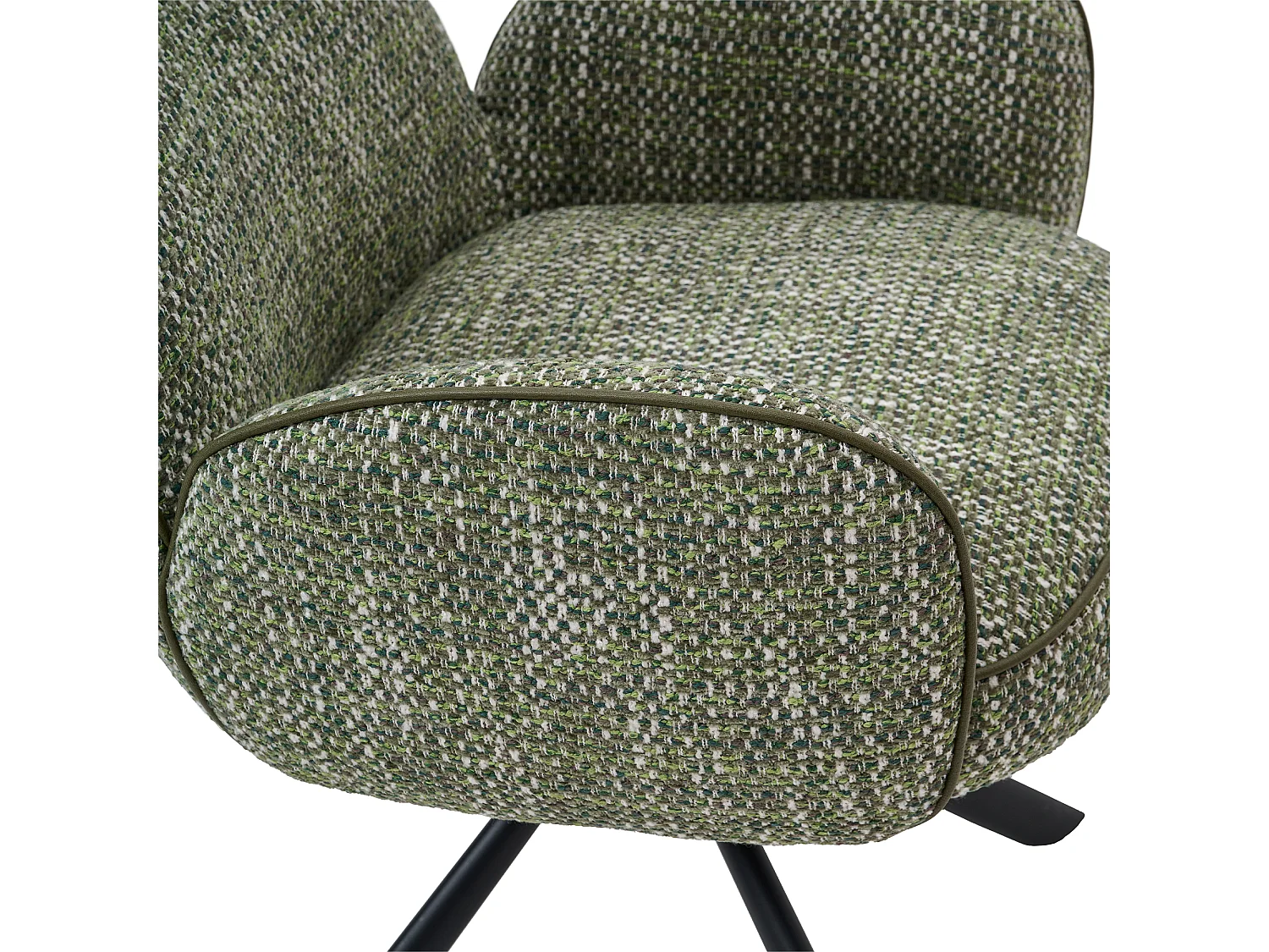 Chaise de salle à manger FOCUS en métal et tissu 63x65x90,5 (lot de 2)