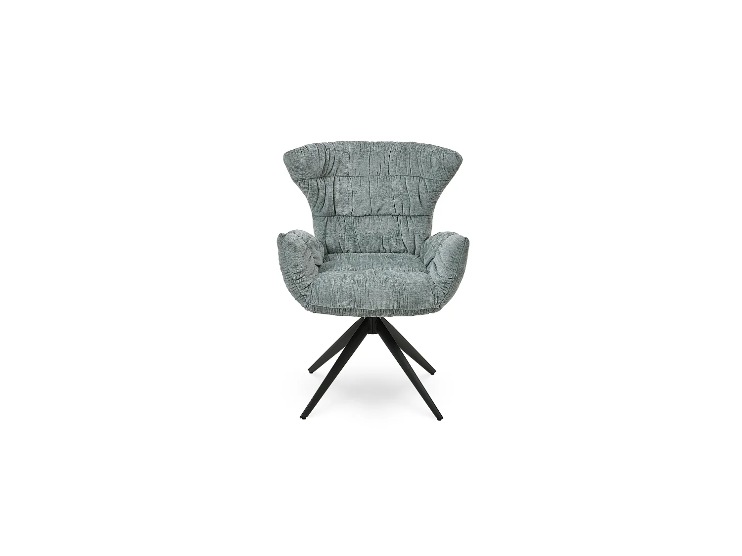 Chaise de salle à manger HAVEN en métal et tissu 66x65x89 (lot de 2)