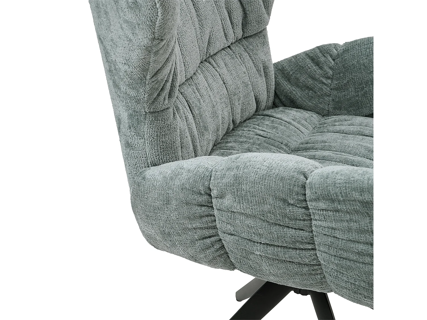Chaise de salle à manger HAVEN en métal et tissu 66x65x89 (lot de 2)