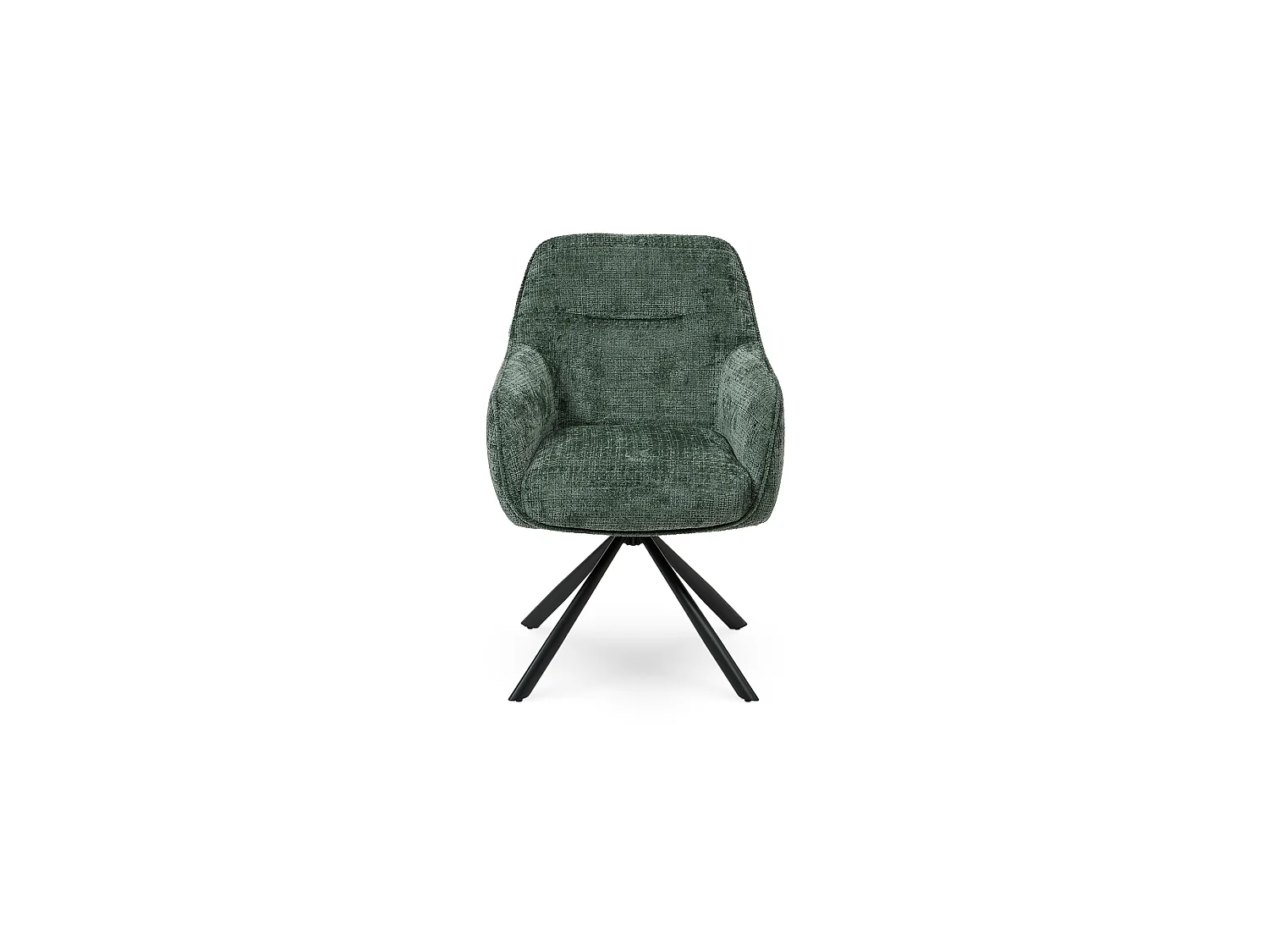 Chaise de salle à manger AURA en métal et tissu 67x62x89 (lot de 2)