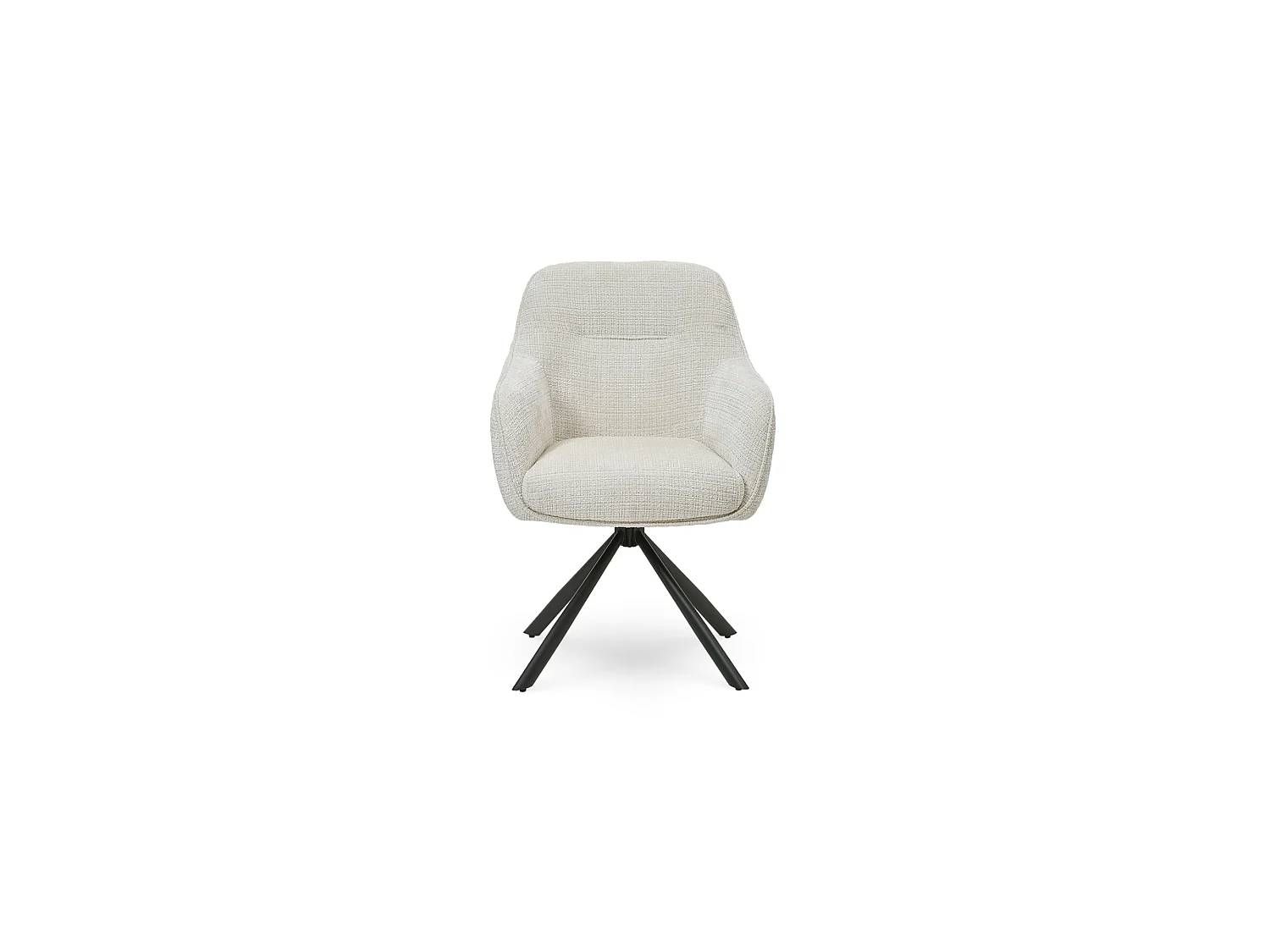 Chaise de salle à manger AURA en métal et tissu 67x62x89 (lot de 2)