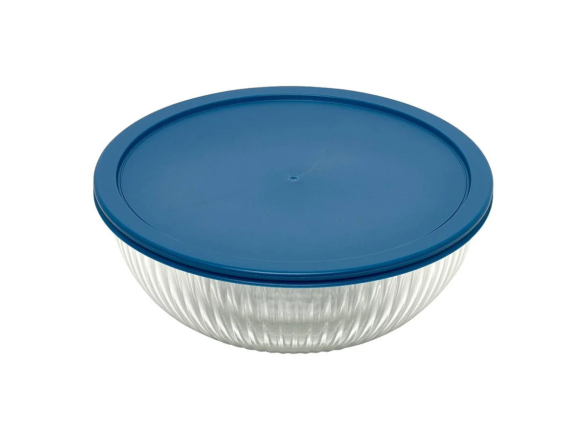 Lot de 5 Saladiers en Verre 2 en 1 "KeepEat" 26cm Transparent