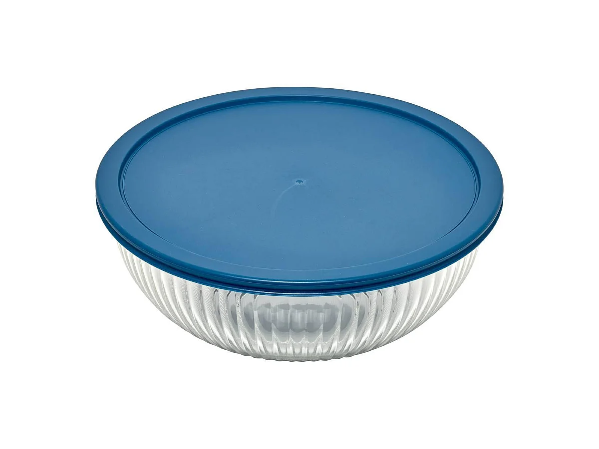 Lot de 5 Saladiers en Verre 2 en 1 "KeepEat" 26cm Transparent