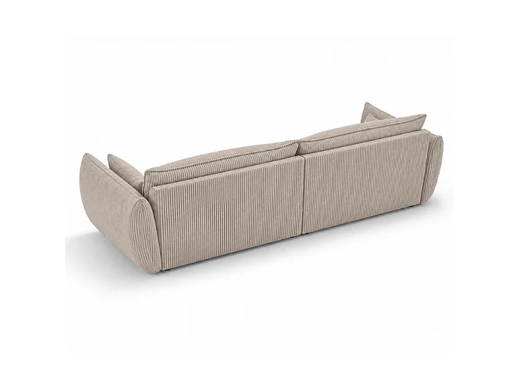 BONS 4-Sitzer Sofa 248 cm modular beige POSO 2 Cordstoff Wohnzimmer