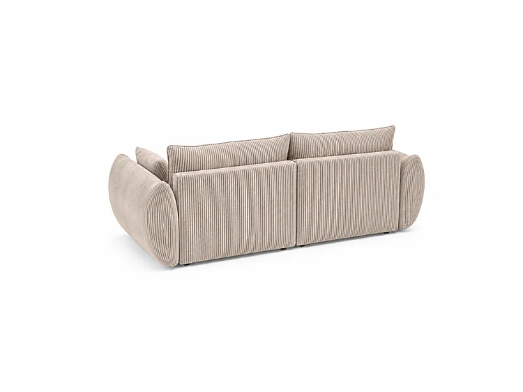 BONS 2-Sitzer Sofa 180 cm modular beige POSO 2 Cordstoff Wohnzimmer