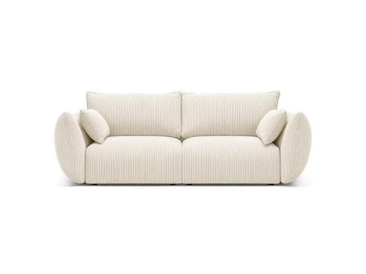 BONS 2-Sitzer Sofa 180 cm modular creme POSO 38 Cordstoff Wohnzimmer