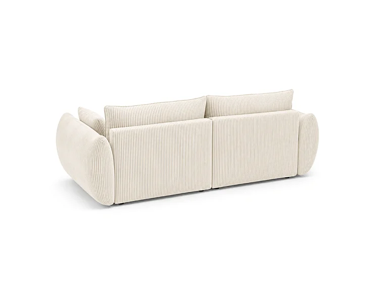 BONS 2-Sitzer Sofa 180 cm modular creme POSO 38 Cordstoff Wohnzimmer