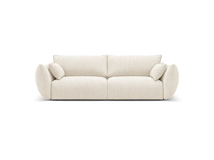 BONS 3-Sitzer Sofa 208 cm modular creme POSO 38 Cordstoff Wohnzimmer