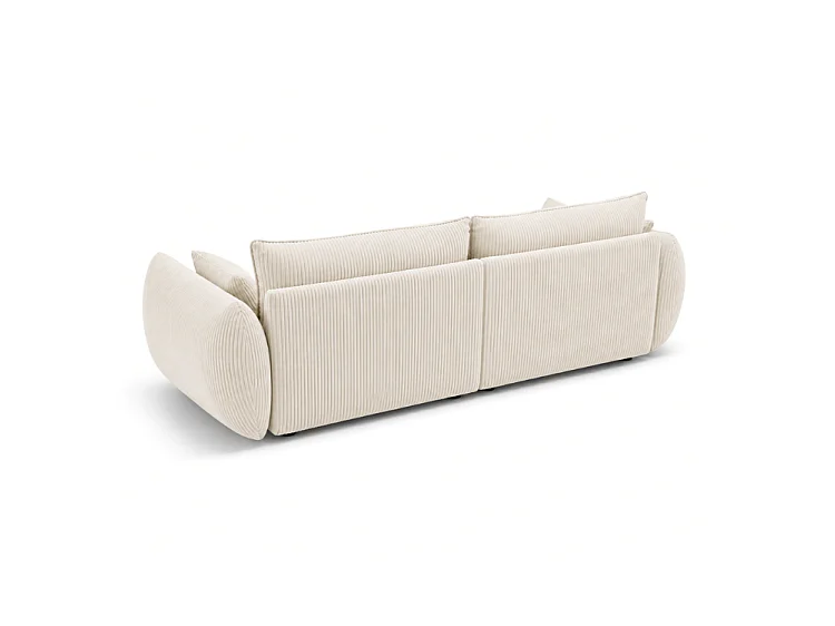 BONS 3-Sitzer Sofa 208 cm modular creme POSO 38 Cordstoff Wohnzimmer