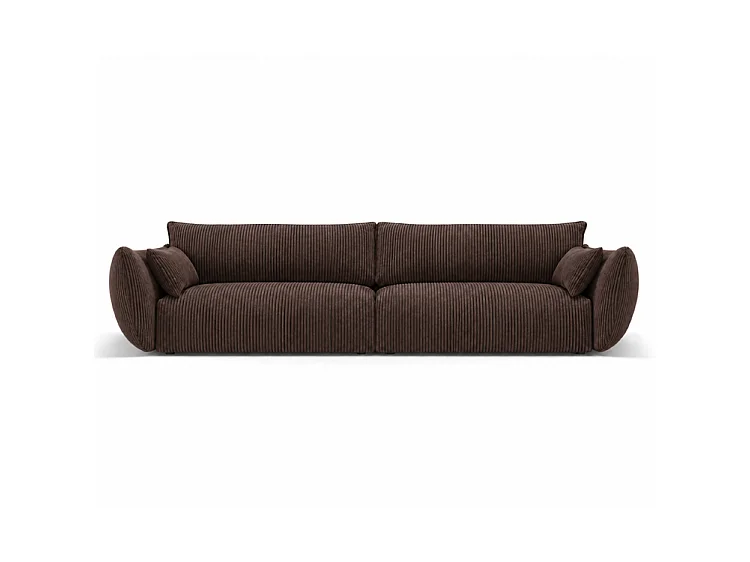 BONS 4-Sitzer Sofa 248 cm modular braun POSO 6 Cordstoff Wohnzimmer