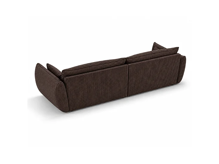 BONS 4-Sitzer Sofa 248 cm modular braun POSO 6 Cordstoff Wohnzimmer