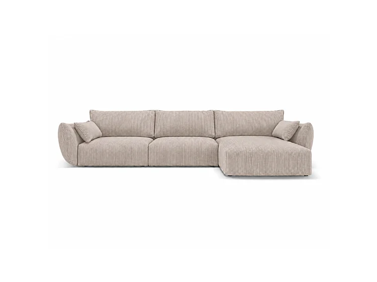 Narożnik BONS modułowy beżowy  308x170 cm POSO 2 sztruks prawy