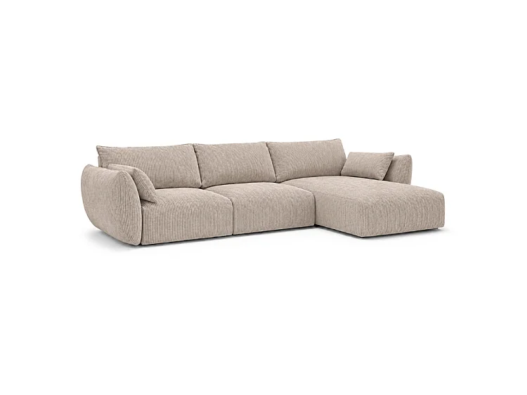 Narożnik BONS modułowy beżowy  308x170 cm POSO 2 sztruks prawy
