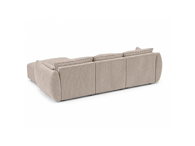 Narożnik BONS modułowy beżowy  308x170 cm POSO 2 sztruks prawy