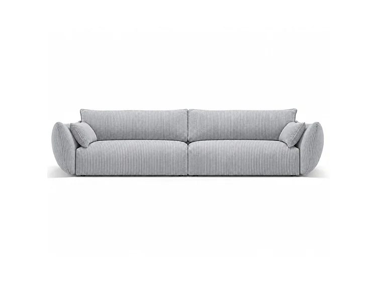 BONS 4-Sitzer Sofa 248 cm modular grau POSO 55 Cordstoff Wohnzimmer