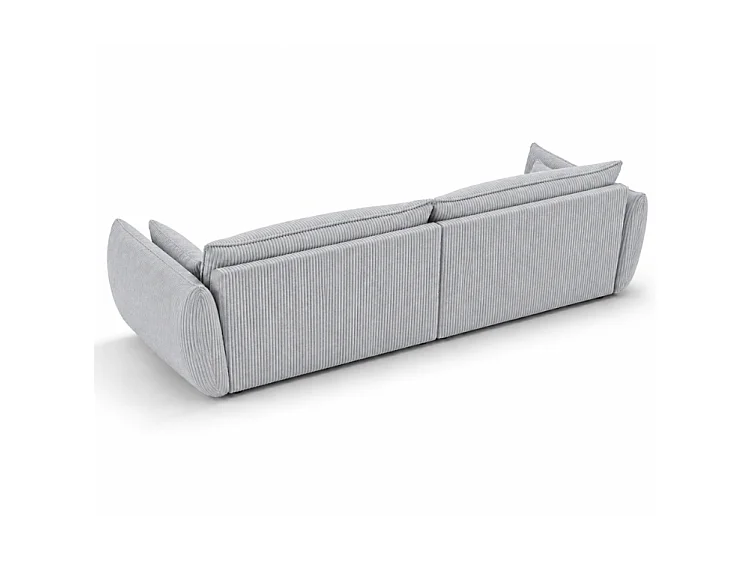 BONS 4-Sitzer Sofa 248 cm modular grau POSO 55 Cordstoff Wohnzimmer