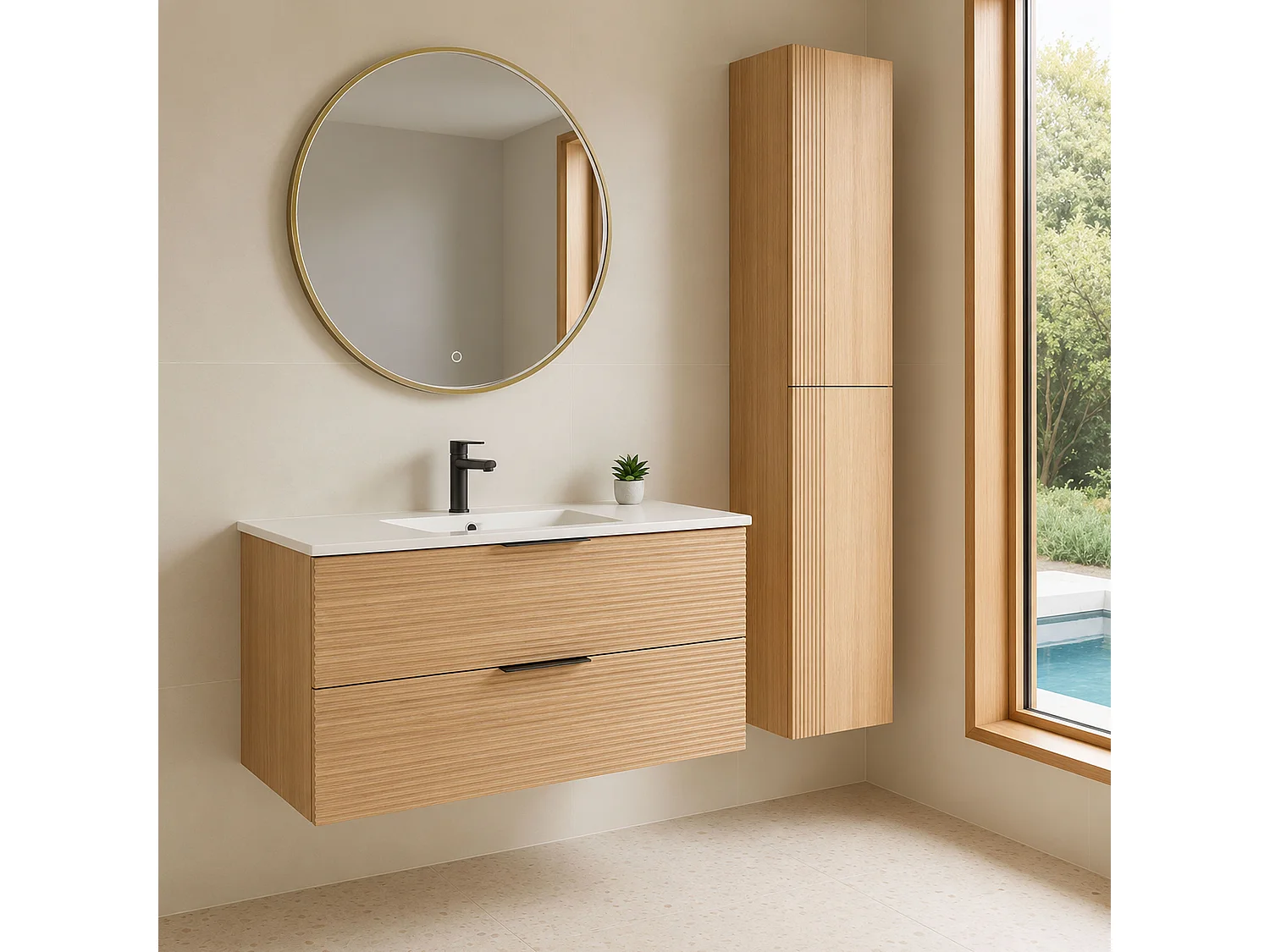 Miroir de salle de bain 60 cm Switch
