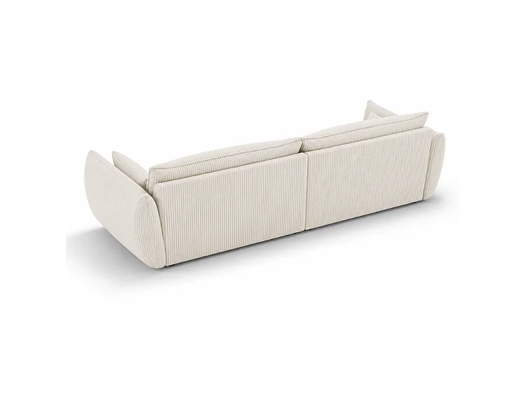 BONS 4-Sitzer Sofa 248 cm modular creme POSO 38 Cordstoff Wohnzimmer
