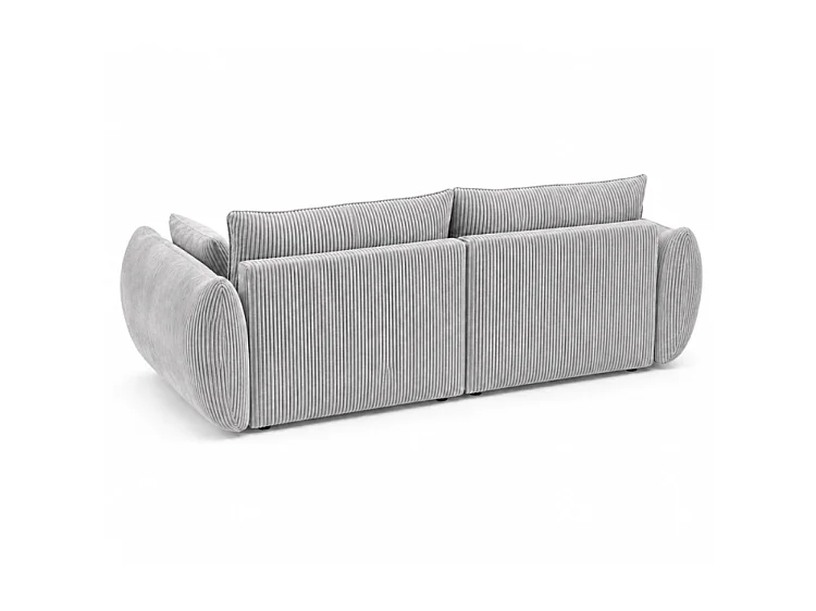 BONS 2-Sitzer Sofa 180 cm modular grau POSO 55 Cordstoff Wohnzimmer
