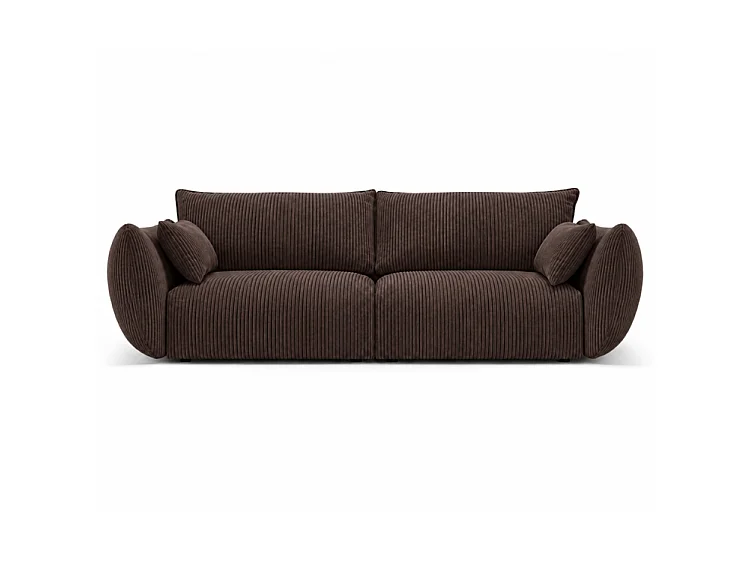 BONS 3-Sitzer Sofa 208 cm modular braun POSO 6 Cordstoff Wohnzimmer