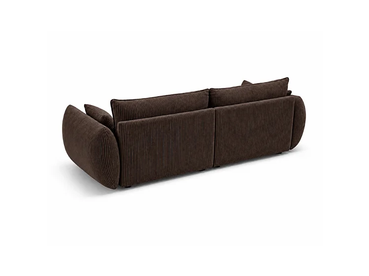 BONS 3-Sitzer Sofa 208 cm modular braun POSO 6 Cordstoff Wohnzimmer