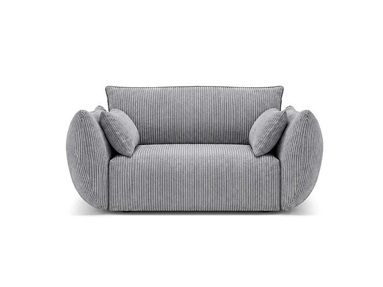 BONS modularer Sessel grau POSO 55 Cordstoff modern bequem fürs Wohnzimmer