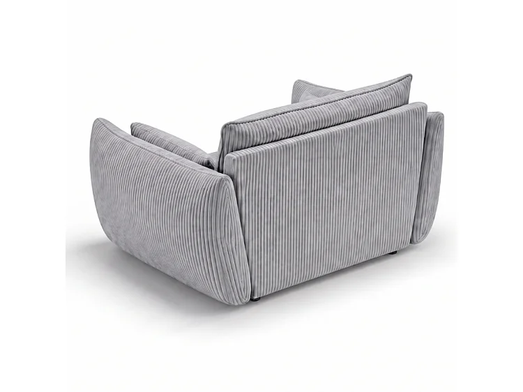 BONS modularer Sessel grau POSO 55 Cordstoff modern bequem fürs Wohnzimmer