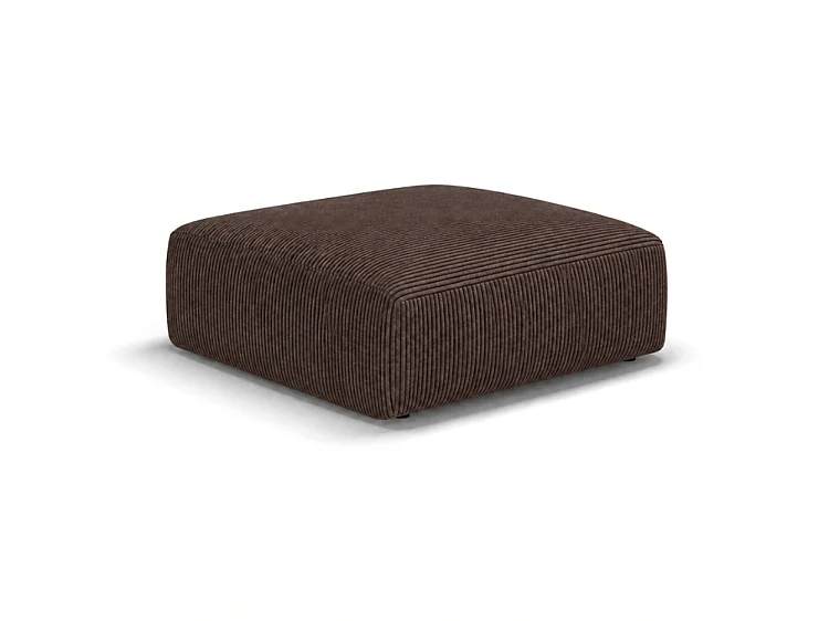 BONS Hocker braun POSO 6 Cordstoff modern bequem fürs Wohnzimmer