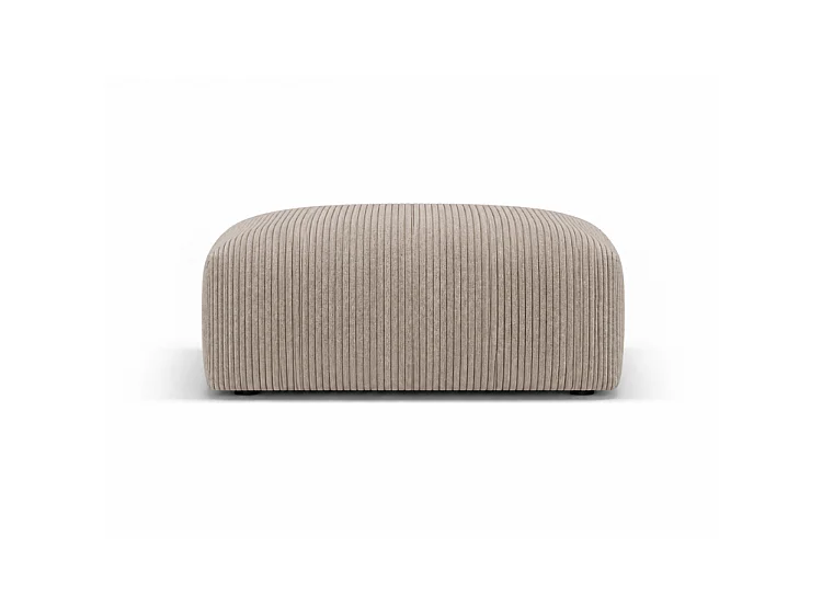 BONS Hocker beige POSO 2 Cordstoff modern bequem fürs Wohnzimmer