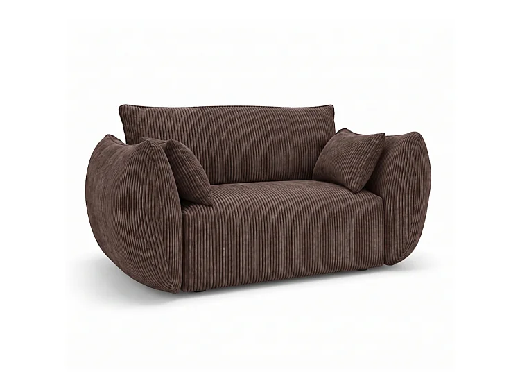 BONS modularer Sessel braun POSO 6 Cordstoff modern bequem fürs Wohnzimmer