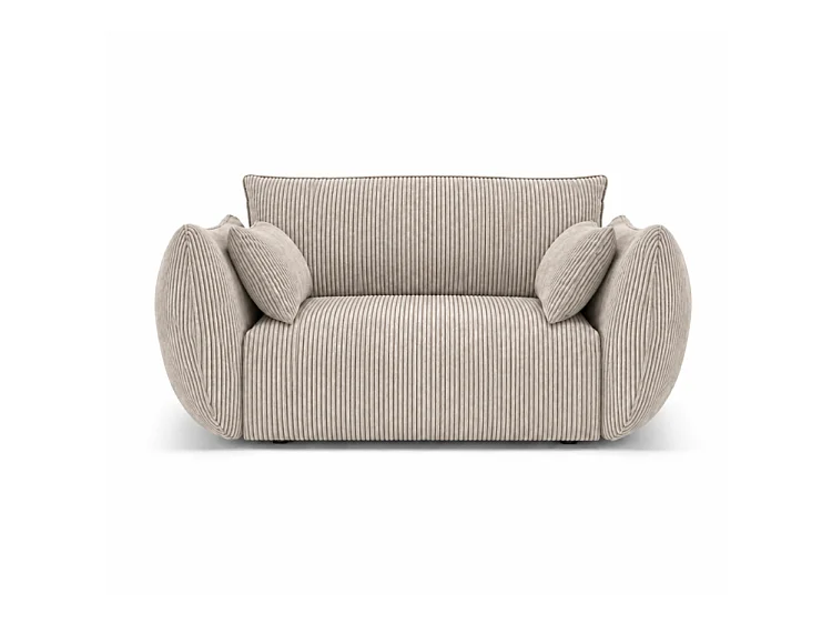 BONS modularer Sessel beige POSO 2 Cordstoff modern bequem fürs Wohnzimmer