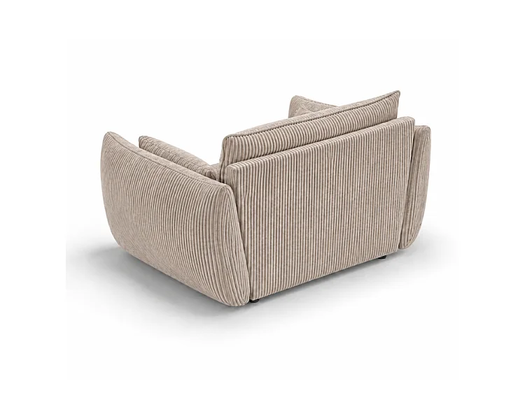 BONS modularer Sessel beige POSO 2 Cordstoff modern bequem fürs Wohnzimmer