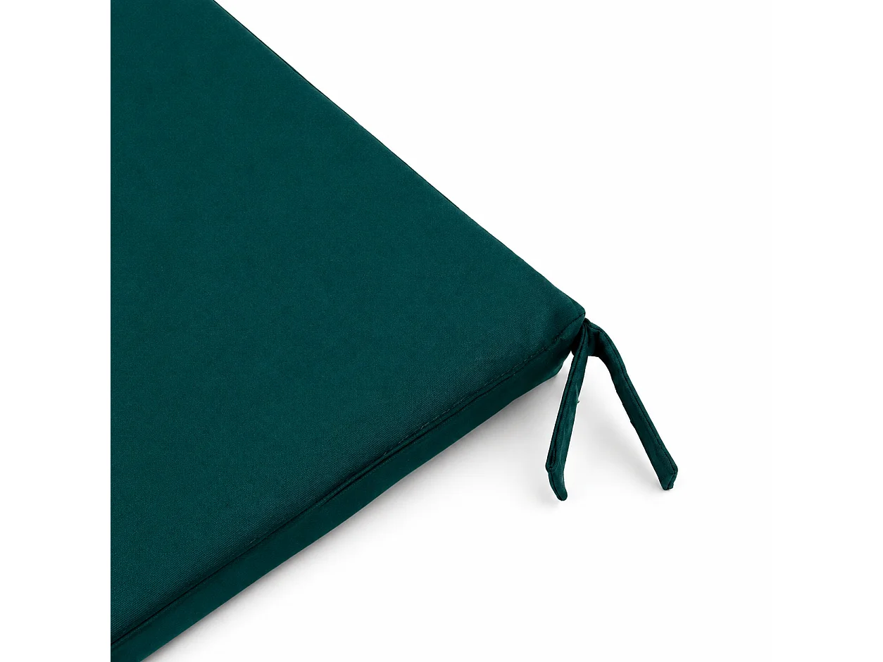 Tempo Style - Cuscino seduta per sedia 45x47cm con velcro in poliestere – Verde