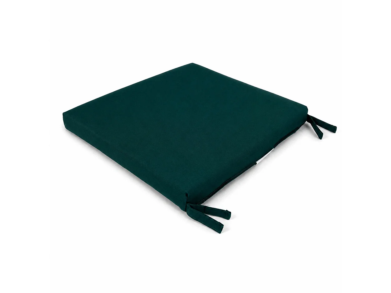 Tempo Style - Cuscino seduta per sedia 45x47cm con velcro in poliestere – Verde