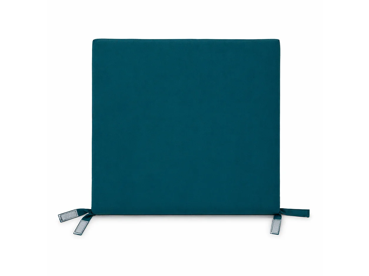 Tempo Style - Cuscino seduta per sedia 45x47cm con velcro in poliestere – Verde Petrolio