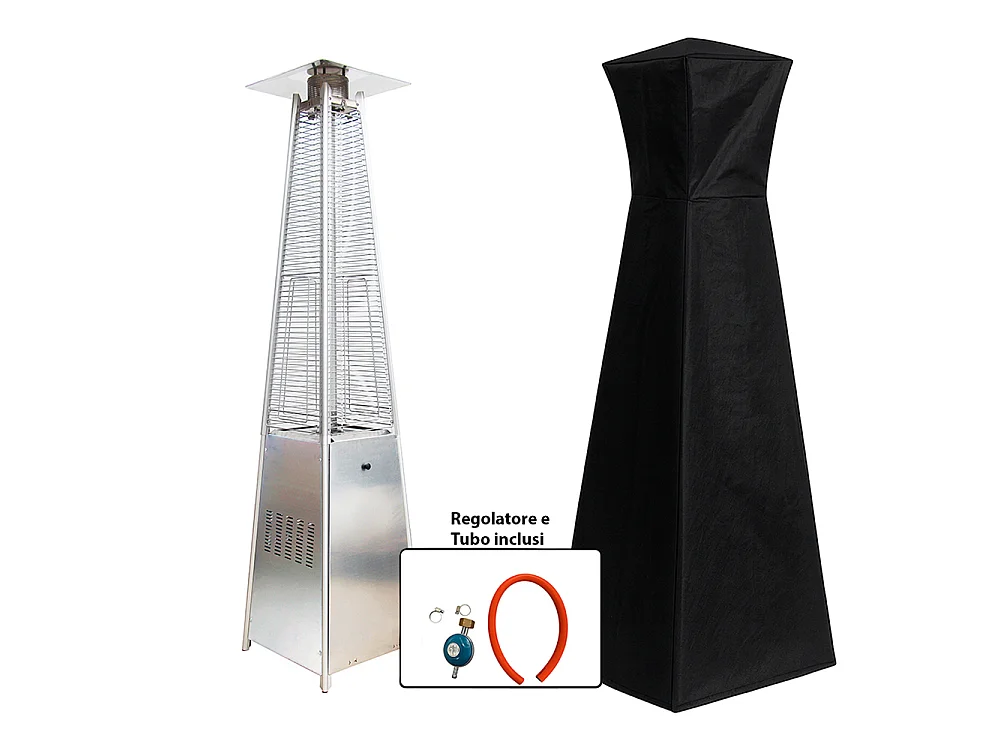 Tempo Style - Stufa a Gas Pyramid ( 5kW, 13kW) | Stufa da esterno Acciaio