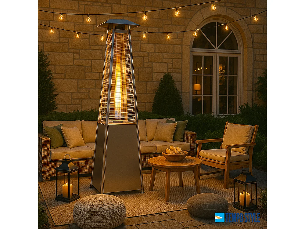 Tempo Style - Stufa a Gas Pyramid ( 5kW, 13kW) | Stufa da esterno Acciaio