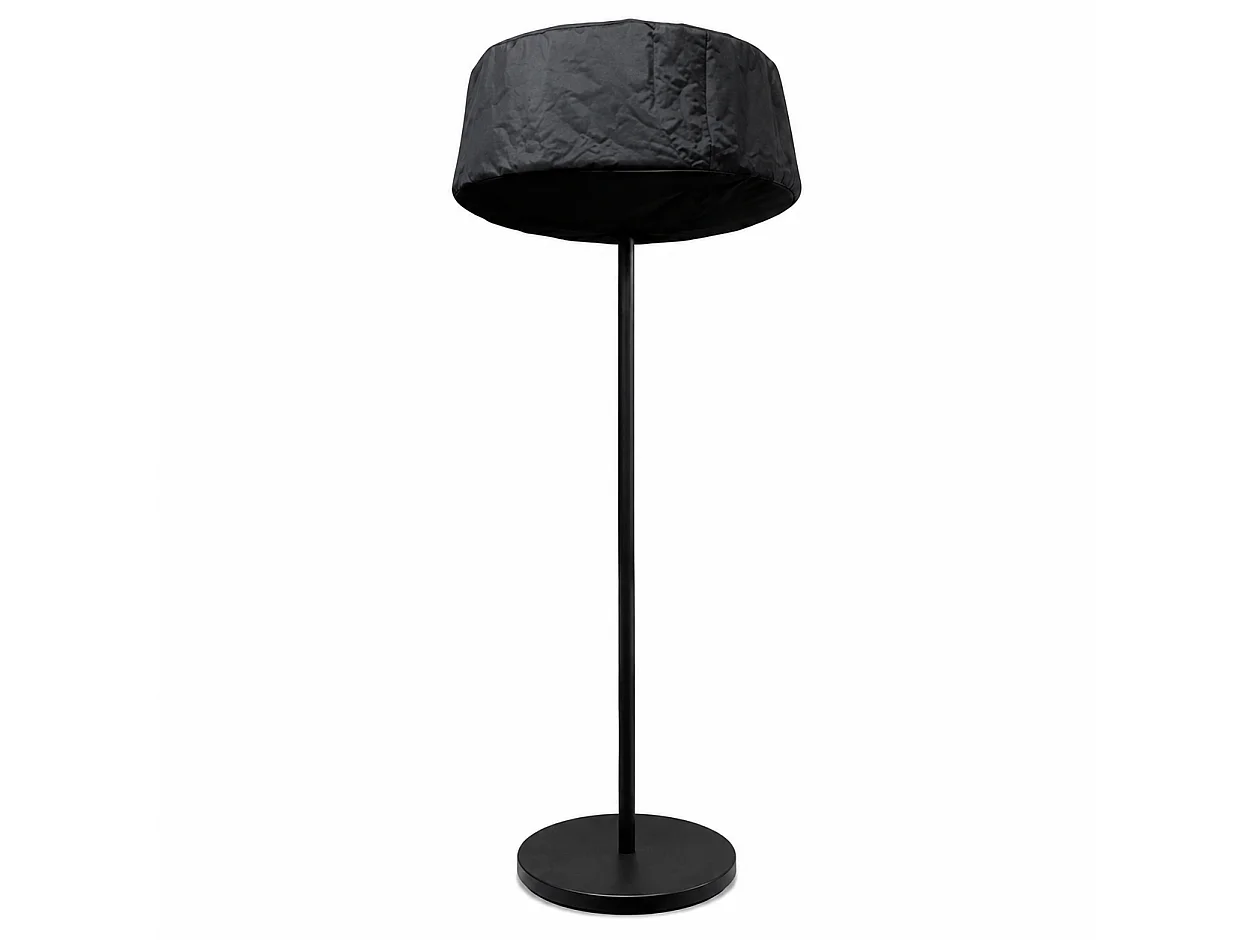 Tempo Style - Fungo Riscaldante Elettrico da Esterno Sirio 3kW Nero | Lampada Alogena con Paralume e Cover, IPX4 per Terrazzo e Dehors | H 220 cm