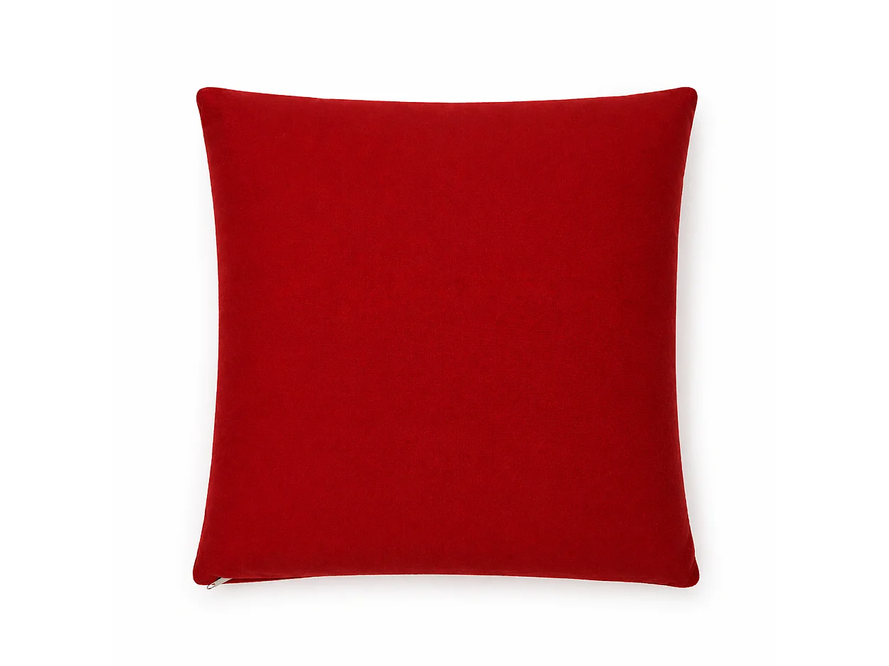 Tempo Style - Cuscino decorativo 45×45 cm Sfoderabile in poliestere – Bordeaux