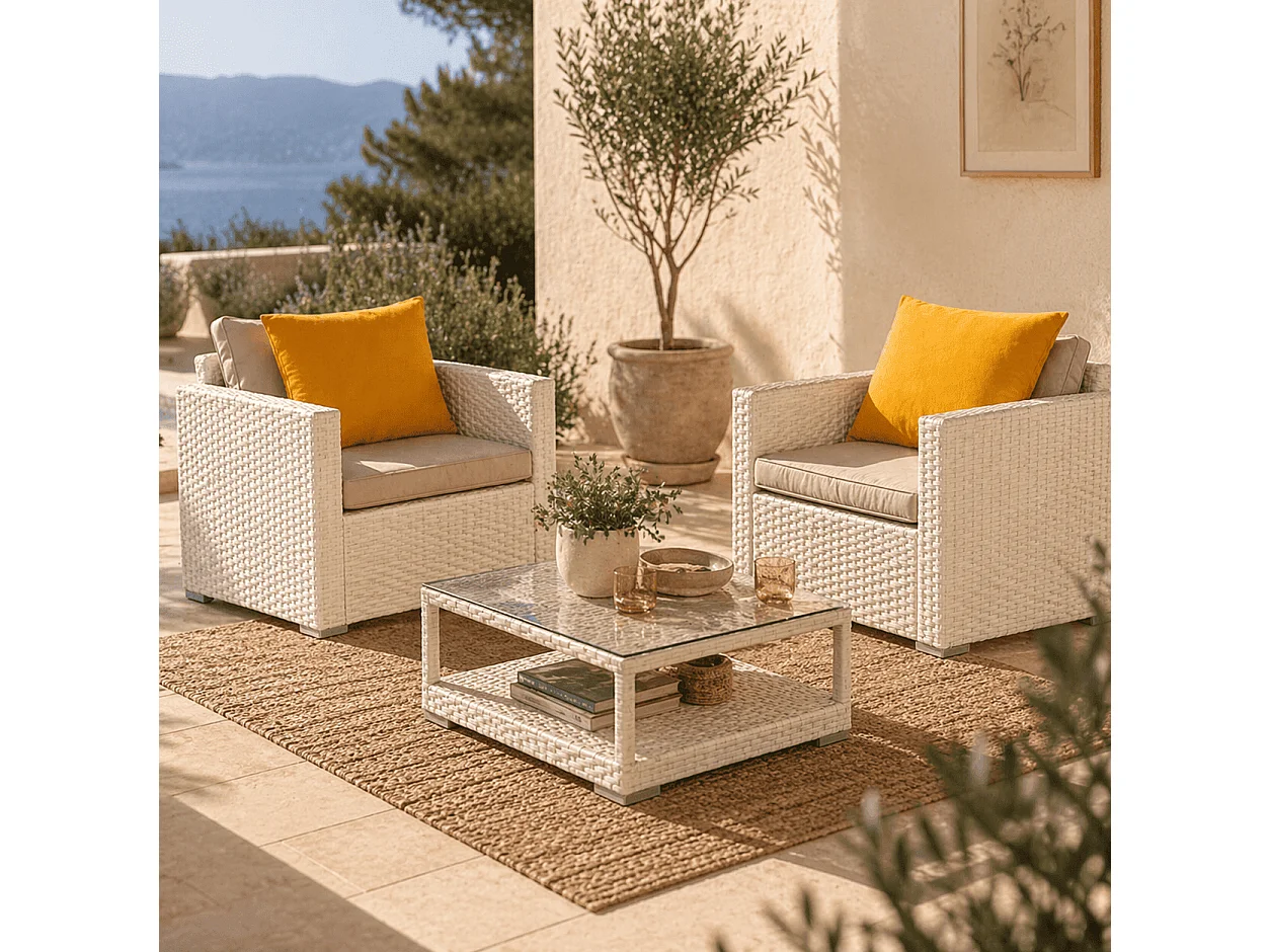 Tempo Style - Cuscino decorativo 45×45 cm Sfoderabile in poliestere – Giallo Ocra