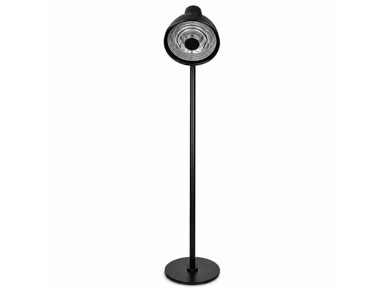 Tempo Style – Elektrischer, schwenkbarer Heizpilz für den Außenbereich „Cosmos“ (3000 W, Schwarz) | Halogenstrahler mit WLAN, Fernbedienung und Schutzhülle, IPX4 |