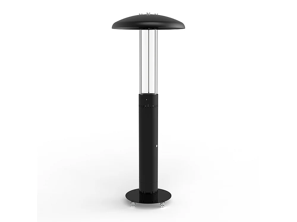 Tempo Style - Stufa a Pellet da Esterno Lumea | Riscaldamento fino a 6 ore Potenza Regolabile 4,6-7 kW | Include Ruote, Guanti, Spazzola e Powerbank